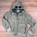 C.P. Company Chrome-R Goggle Jacket in Moss Gray - Green