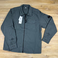 C.P. Company Organic Gabardine Lens Overshirt in Gunmetal - Grey