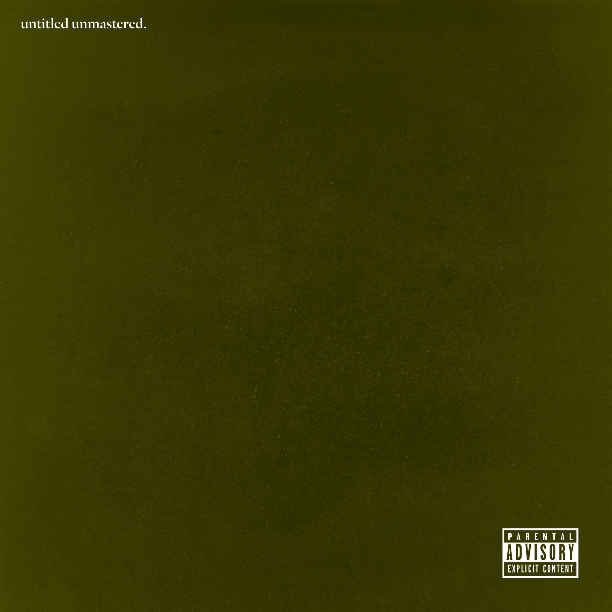 Kendrick Lamar "untitled unmastered" LP 180 Gram Black Vinyl