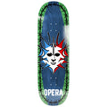 Opera Skateboard Deck Fatties Torn Spike Blue/Green 10" x 31.85"