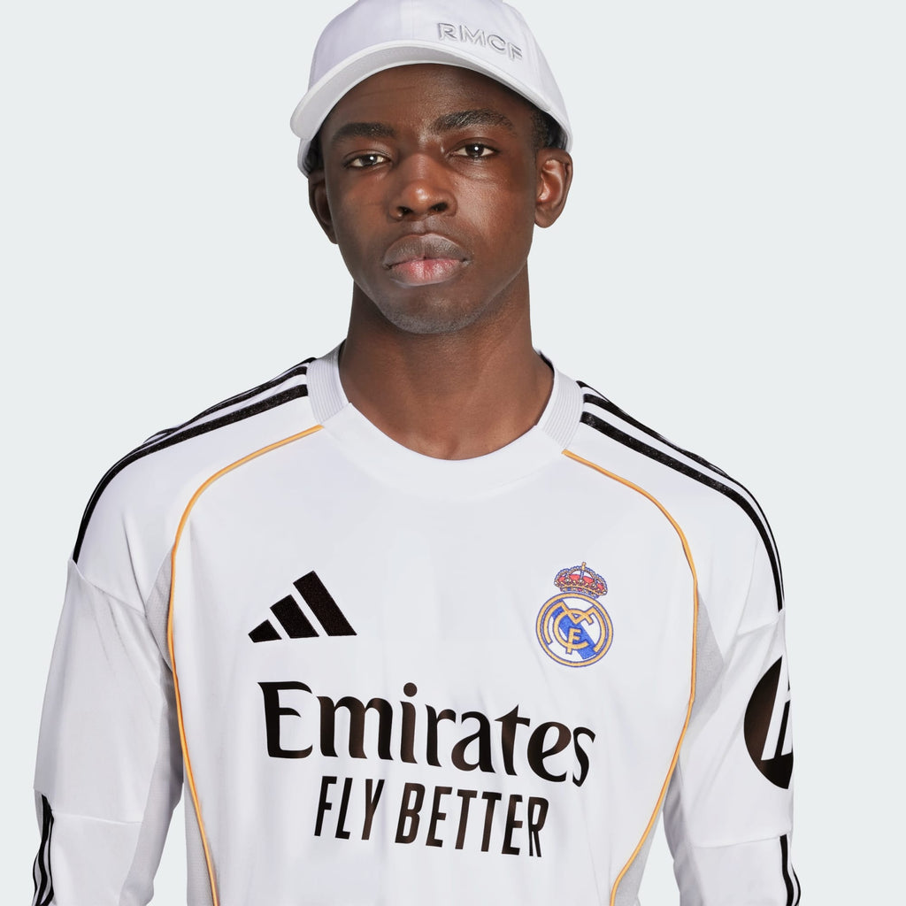 adidas Real Madrid 25/26 Long Sleeve Home Jersey