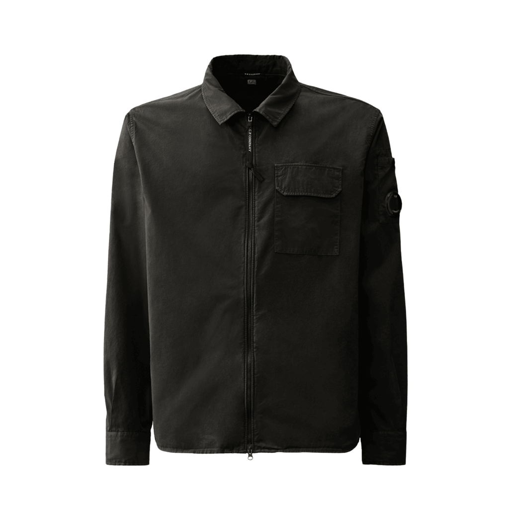 CP Company Zip Overshirt - Black