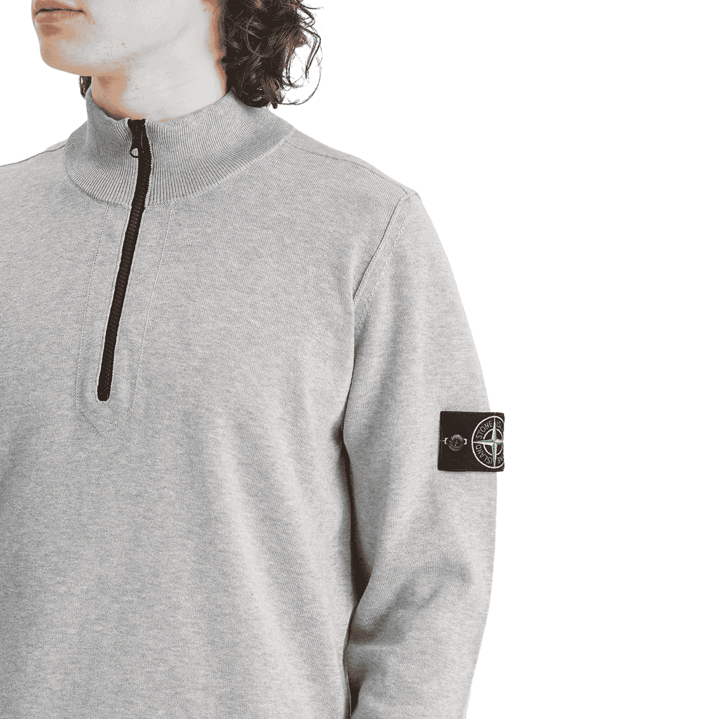 Stone Island Knit Half Zip Fleece - Grey