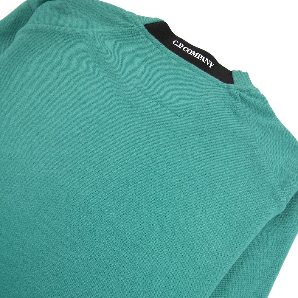 Cp Company Diagonal Raised Cotton Lens Sweatshirt Frosty Green