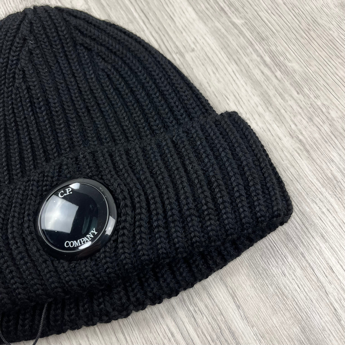CP Company Lens Beanie - Black