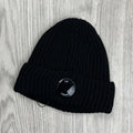 CP Company Lens Beanie - Black