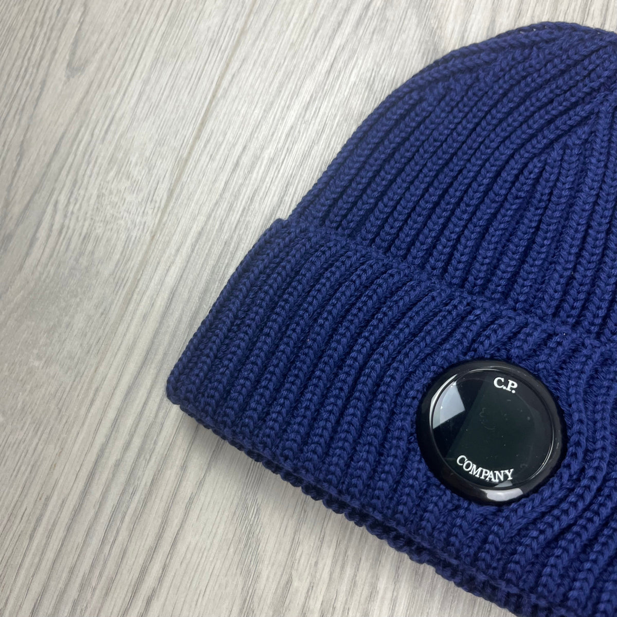 CP Company Lens Beanie - Estate Blue