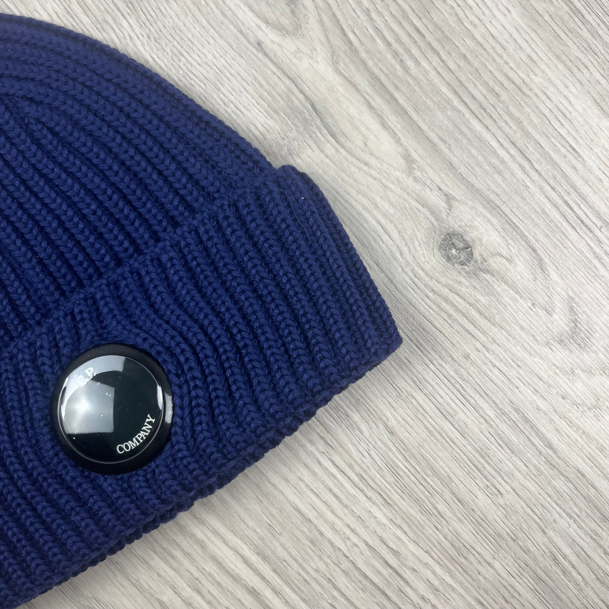 CP Company Lens Beanie - Estate Blue