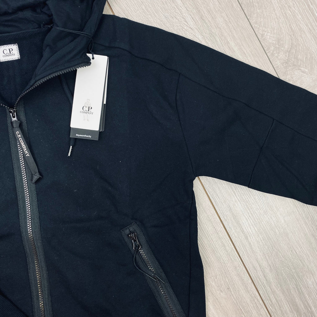 CP Company Raised Fleece Goggle Hoodie - Black