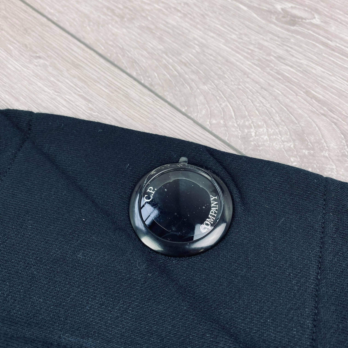 CP Company Raised Fleece Hoodie - Black