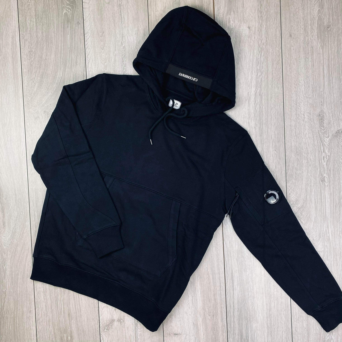 CP Company Raised Fleece Hoodie - Black