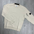 CP Company Raised Fleece Sweatshirt - Pistachio Shell
