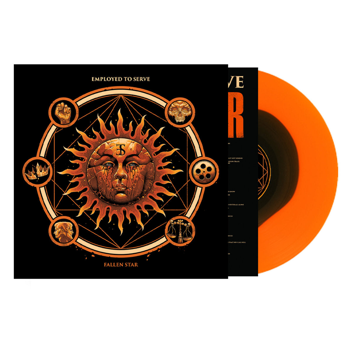 EMPLOYED TO SERVE 'FALLEN STAR' LP (Sunburst Vinyl)