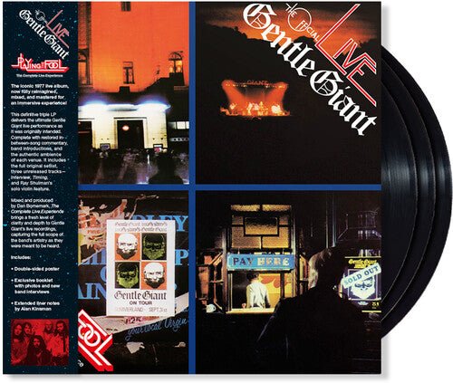 GENTLE GIANT - PLAYING THE FOOL - THE COMPLETE LIVE EXPERIENCE Vinyl LP