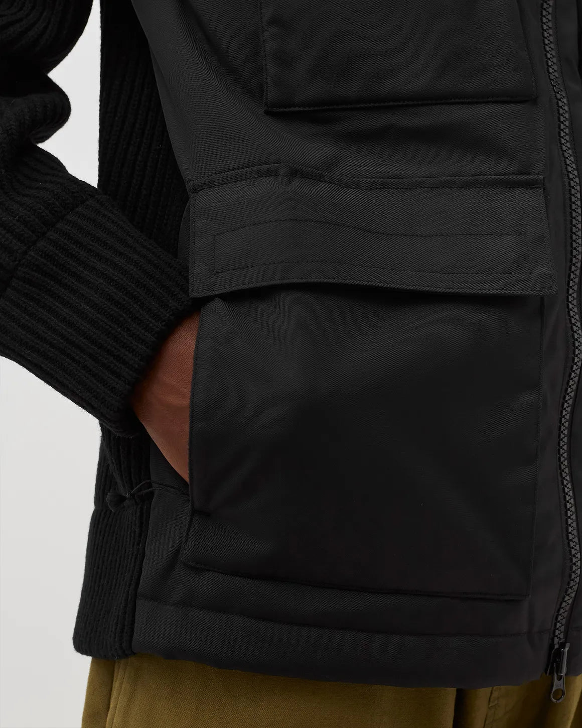 Cp Company Metropolis Series Mixed Lambswool Jacket in Black