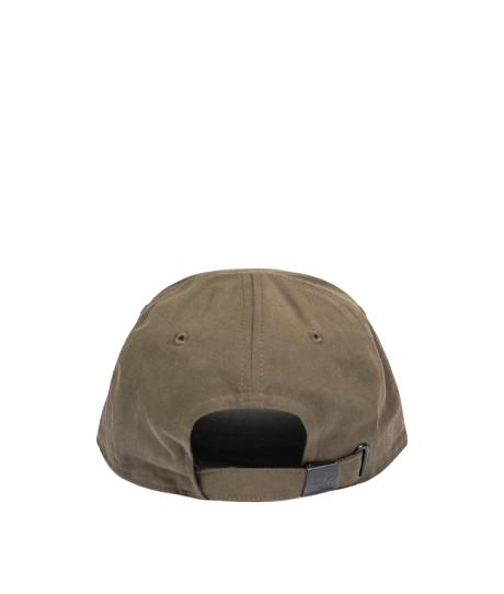 Cp Company Gabardine Logo Cap In Ivy Green