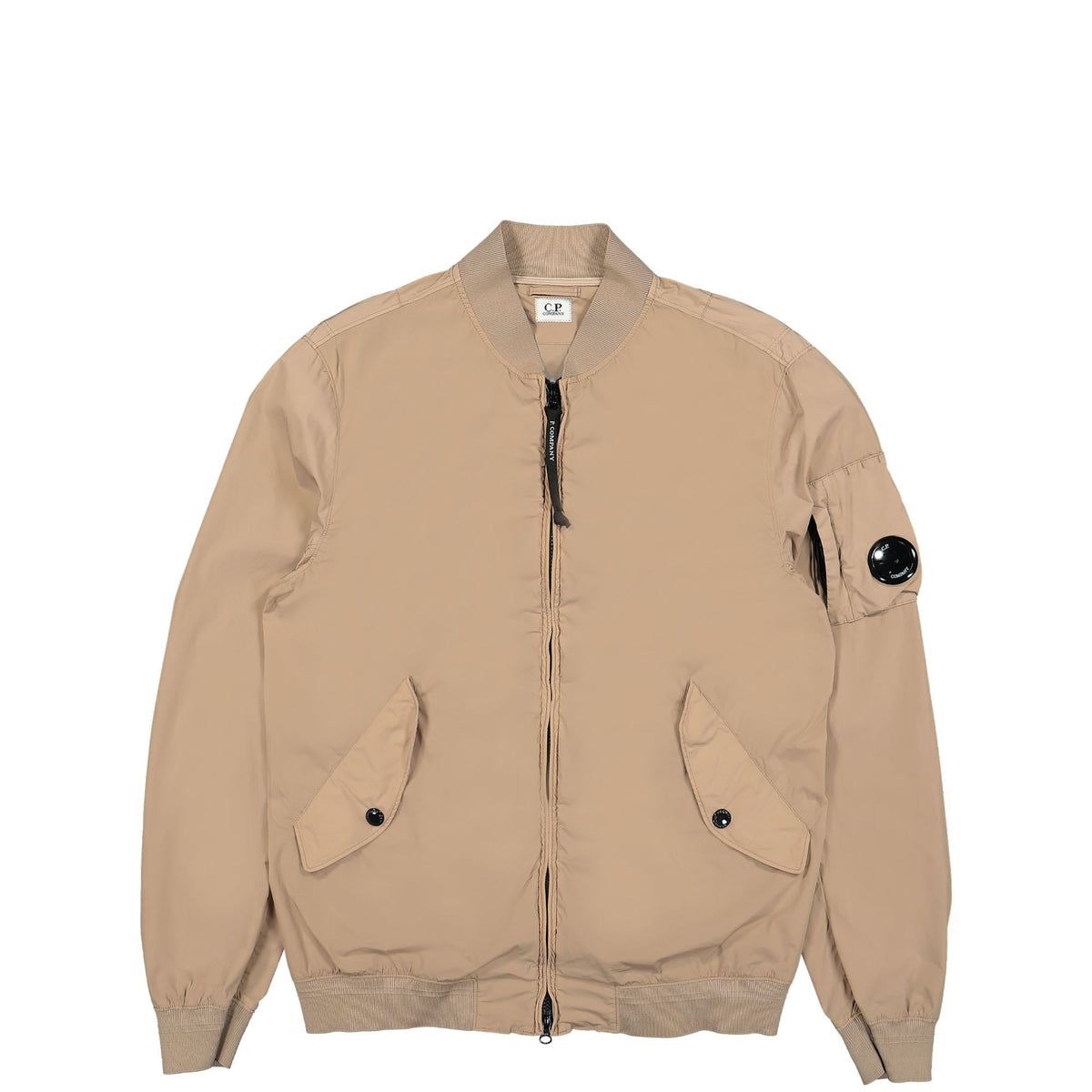 Cp Company Slim Fit Nycra-R Bomber Jacket In Cobblestone