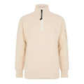 Cp Company 16cm Diagonal Raised Quarter Zip Lens Sweatshirt In Pistachio Shell