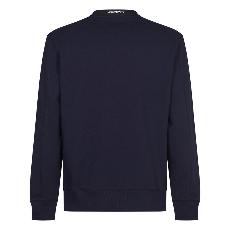 Cp Company Diagonal Raised Lens Sweatshirt in Navy