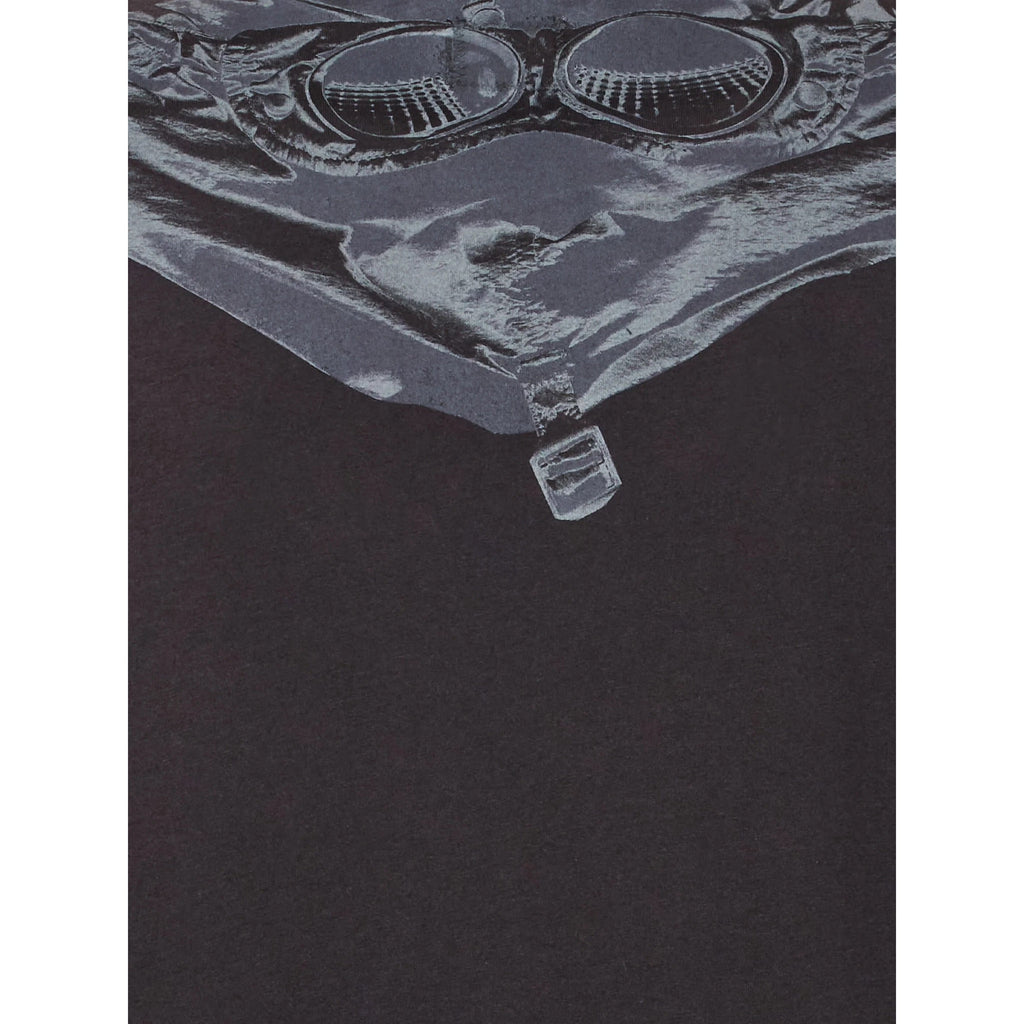 Cp Company 30/1 Jersey Goggle T-Shirt In Black