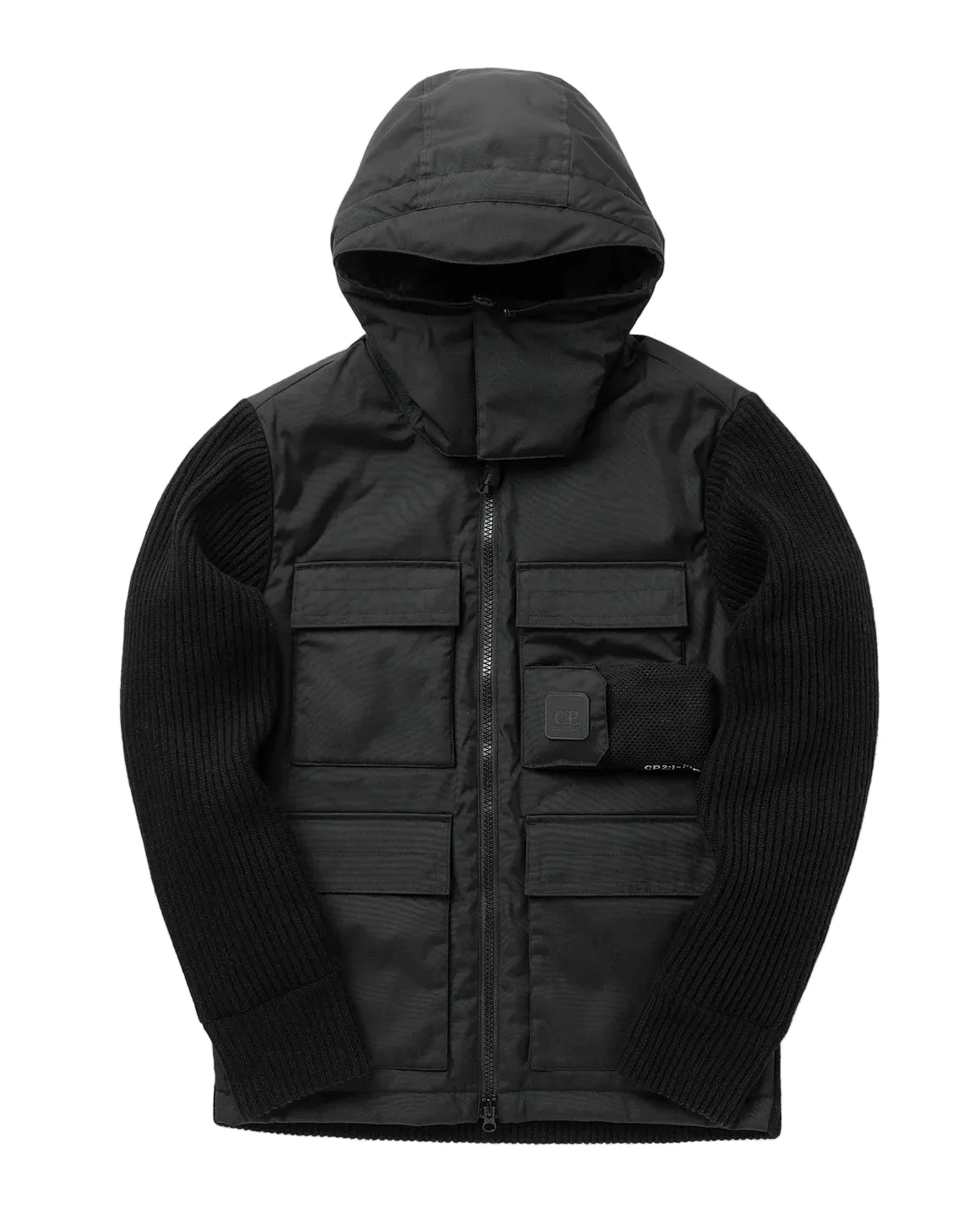Cp Company Metropolis Series Mixed Lambswool Jacket in Black