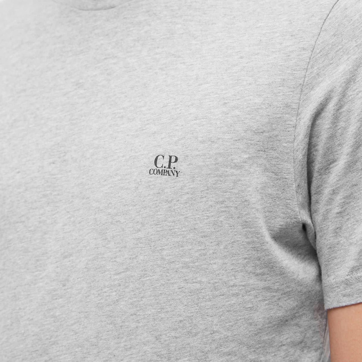 Cp Company 30/1 Jersey Goggle T-Shirt In Grey