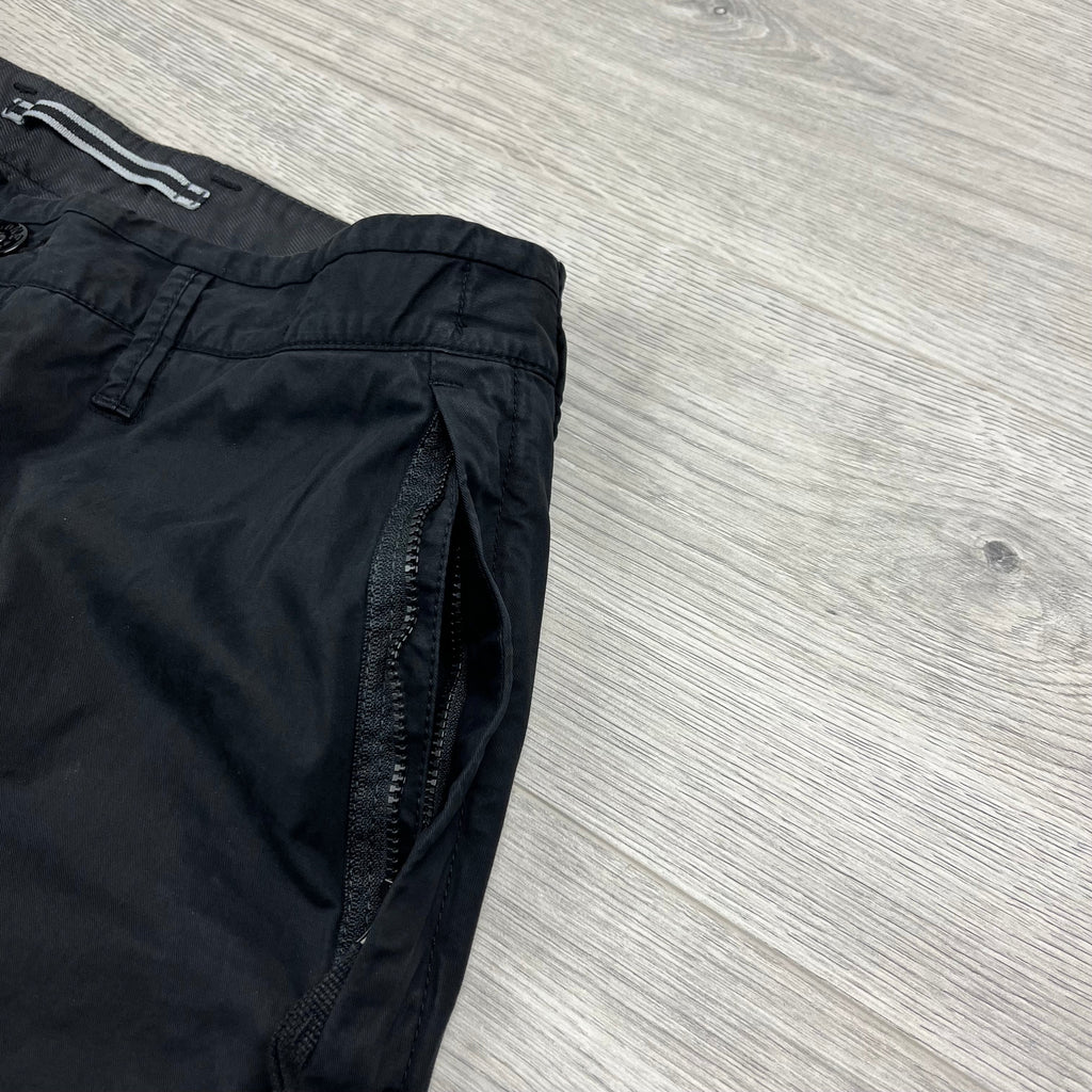 Stone Island Cargo Shorts - Black