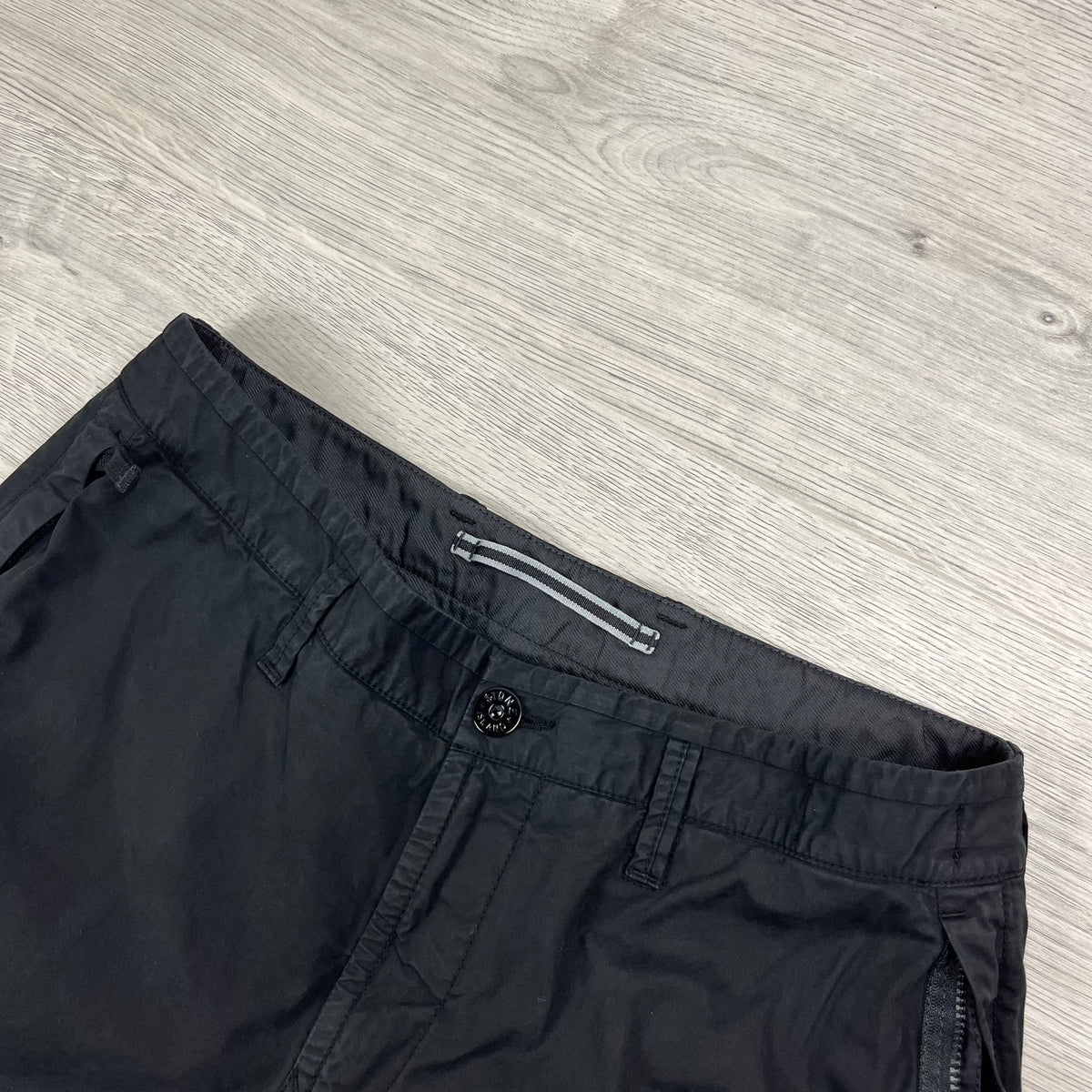Stone Island Cargo Shorts - Black