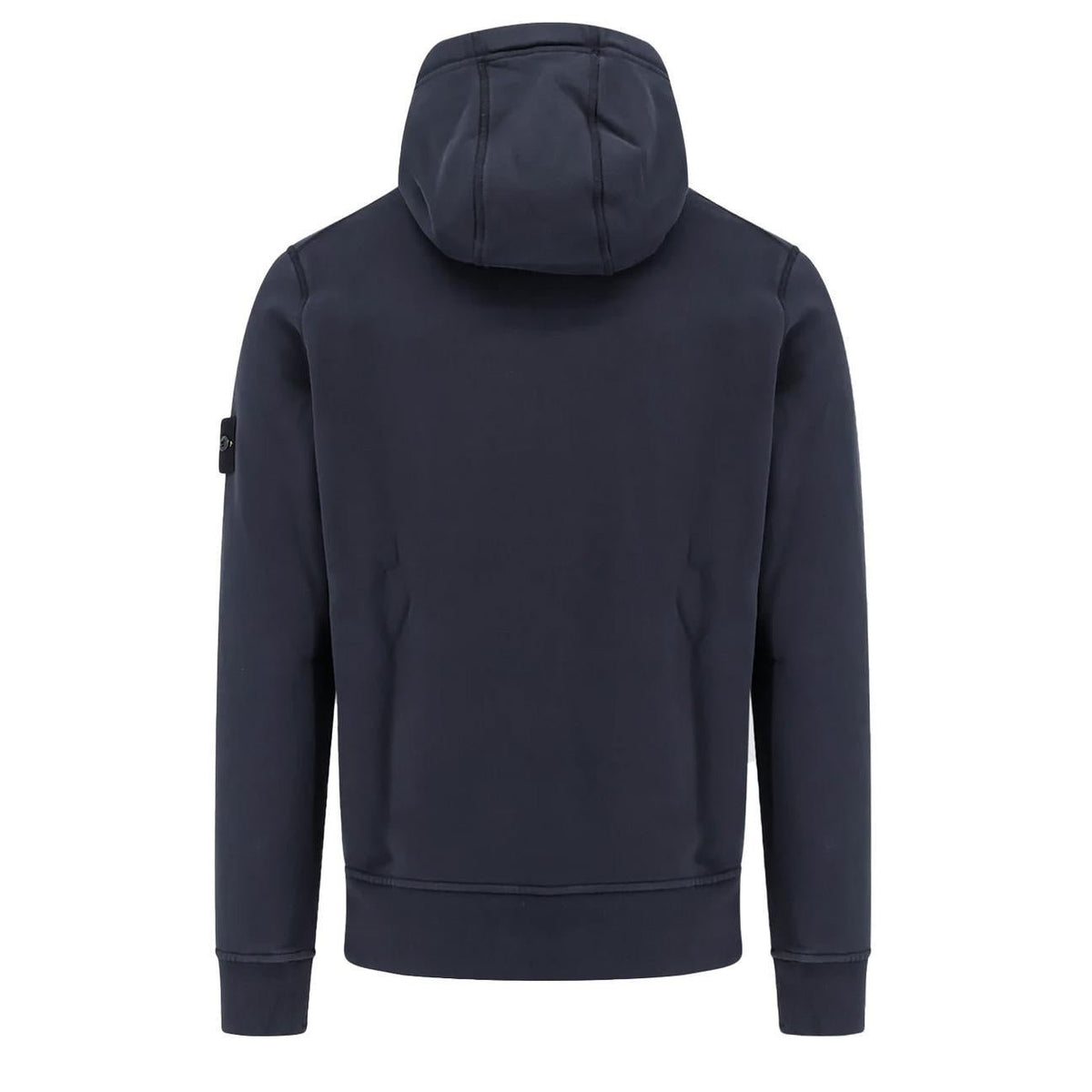 [Stone Island]Cotton Fleece Hooded Sweatshirt in Ink