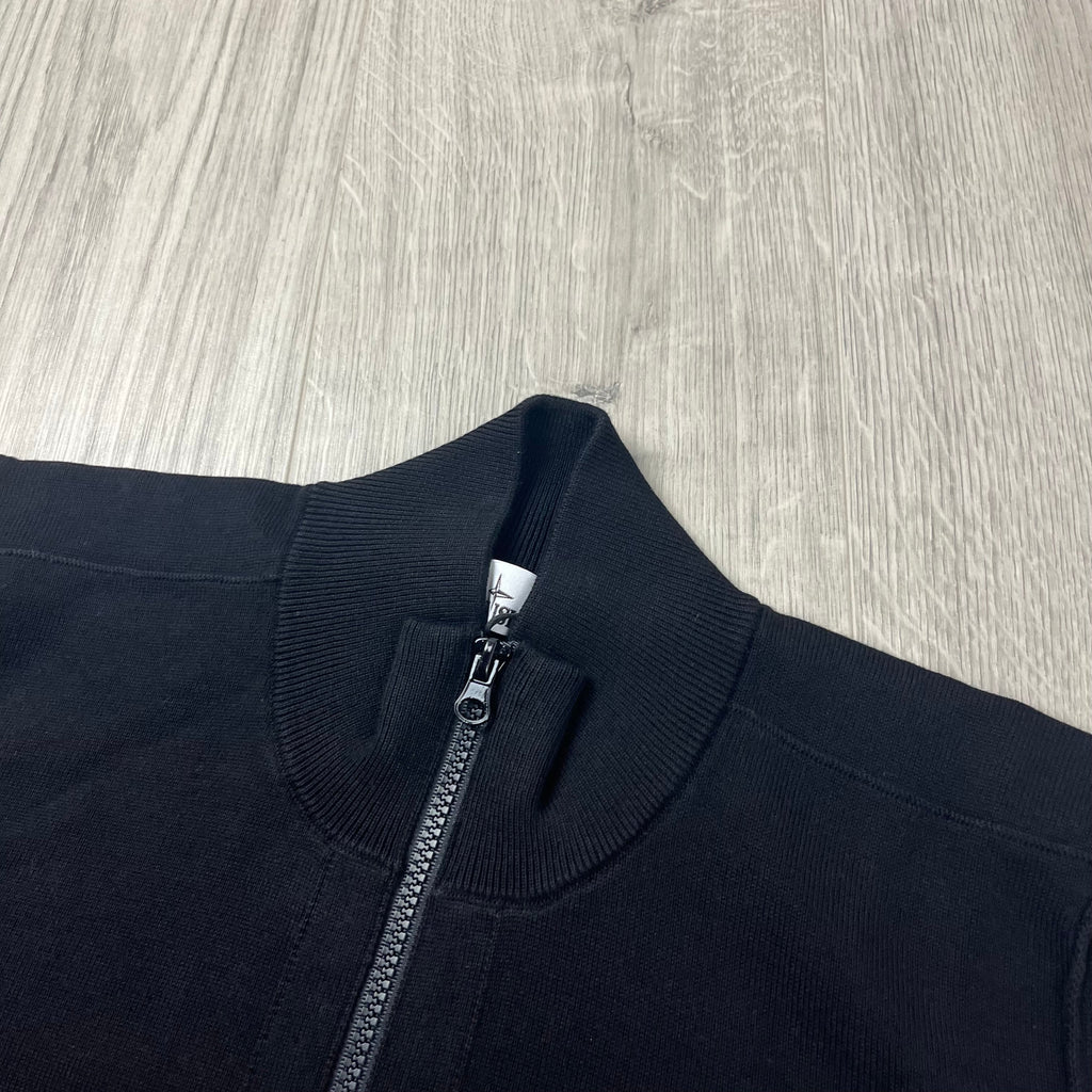 Stone Island Knit Half Zip Fleece - Black