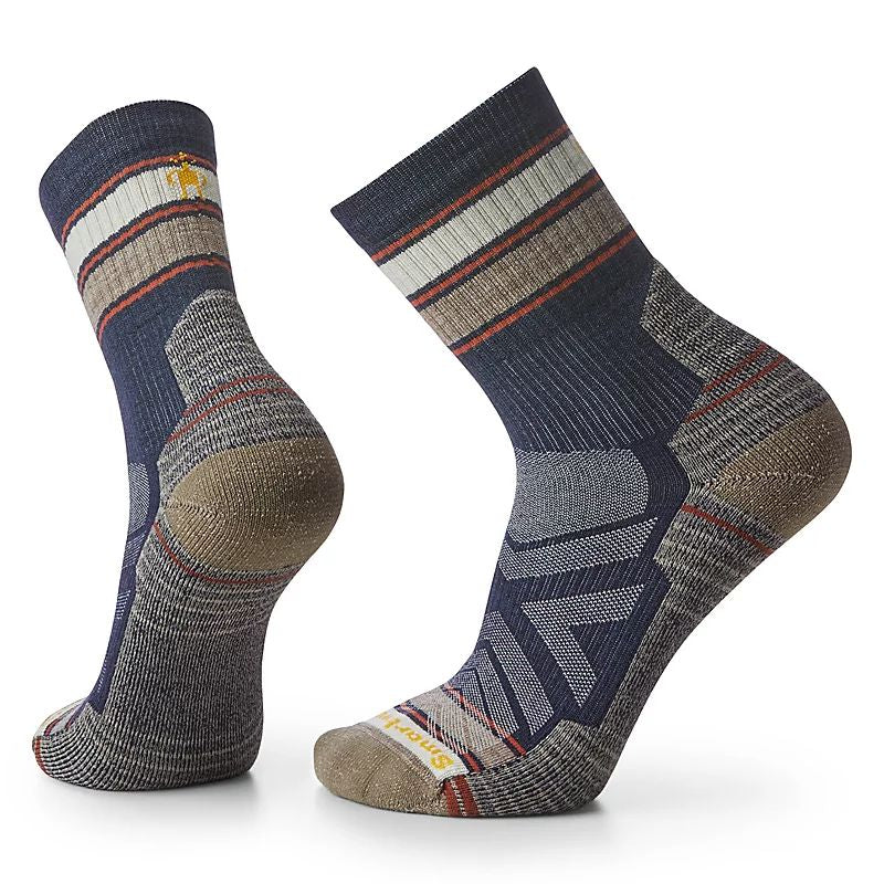 Smartwool - Hike Low Cushion Striped Mid Crew - Deep Navy